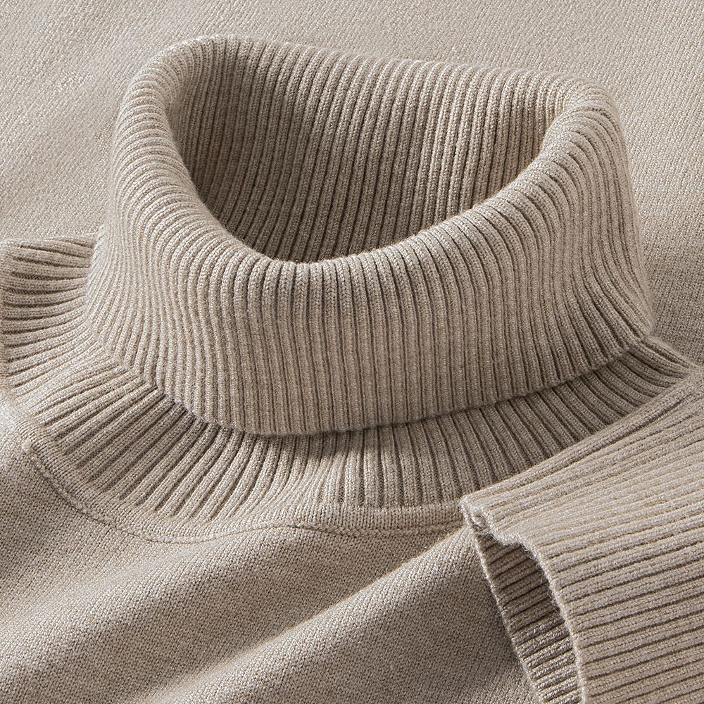 Mens Thermal Turtleneck Sweater For Layering Under Knitwear