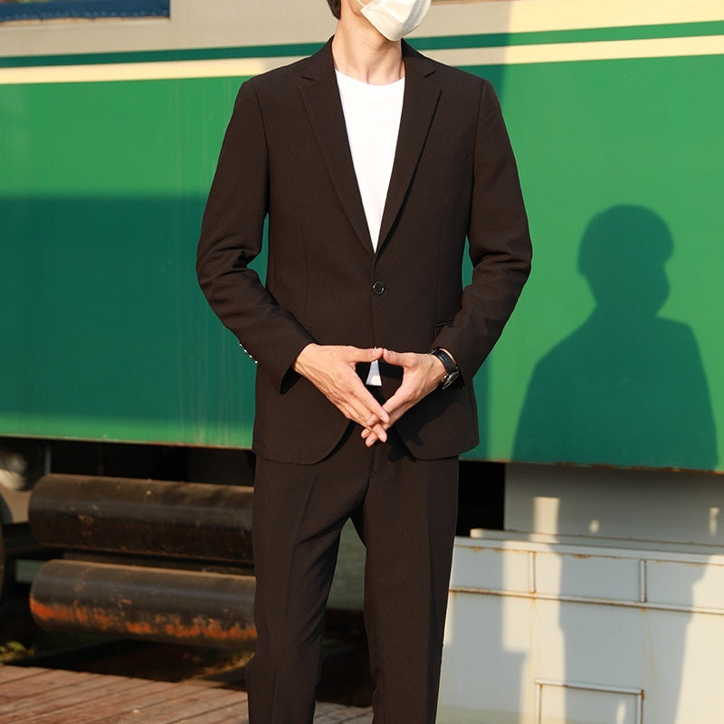 Springautumn New Suit Set Slim-fit Trendy Casual And Versatile