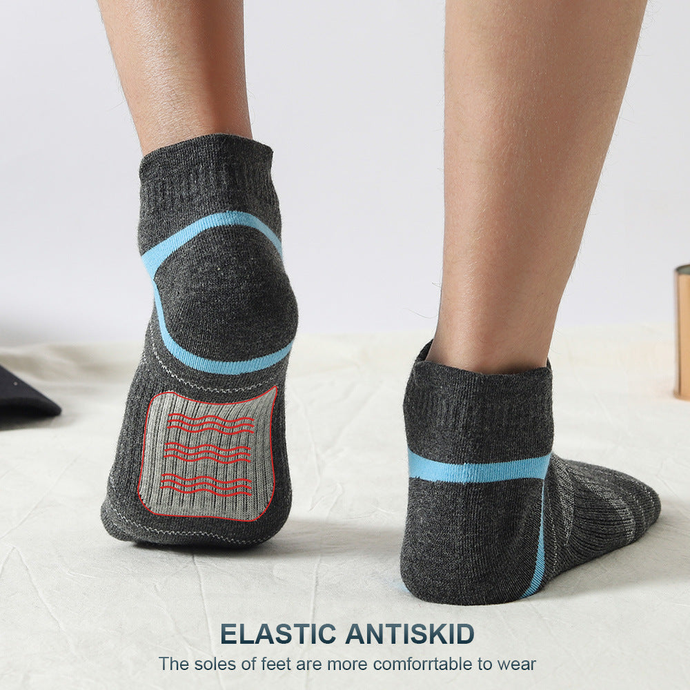 Short Cotton Socks Sweat-absorbent And Odor-resistant Mens Running Sport Socks