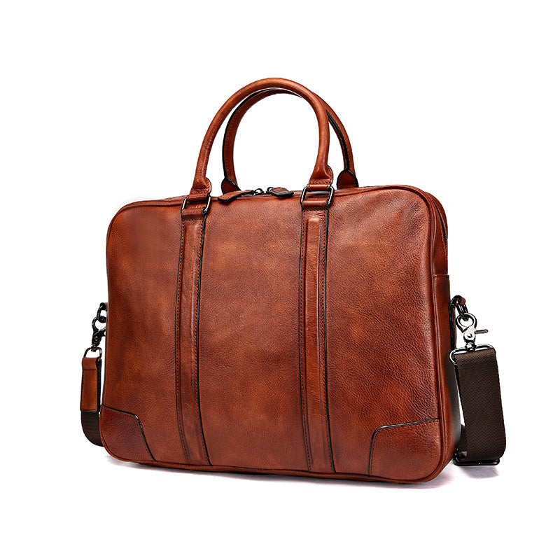 Skeleton-skin Genuine Leather High-grade Briefcase