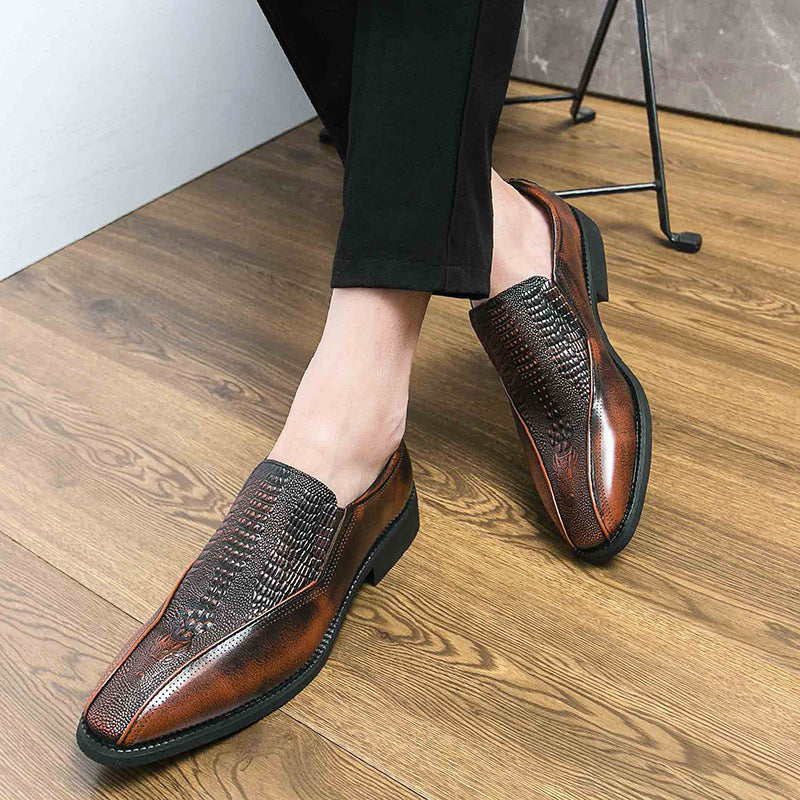 Loafer Trendy Retro British Slip-on Leather Shoes