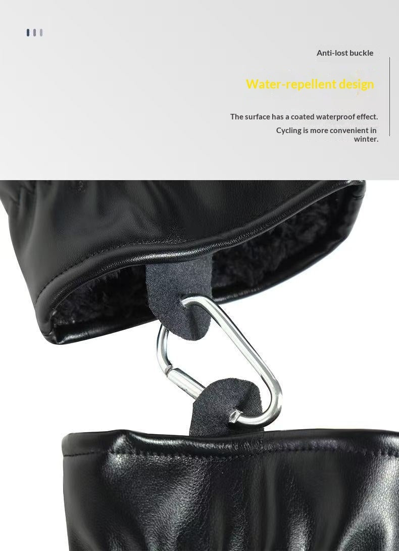 Fleece-lined Warm Winter Non-slip Reflective Gloves