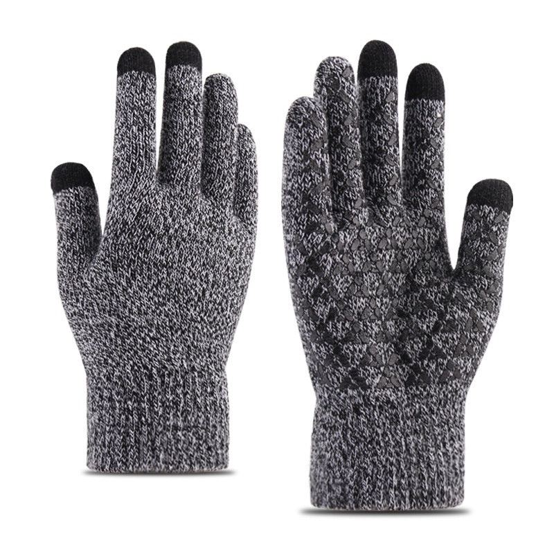Knitted Winter Warm Touchscreen Gloves Made Of Wool