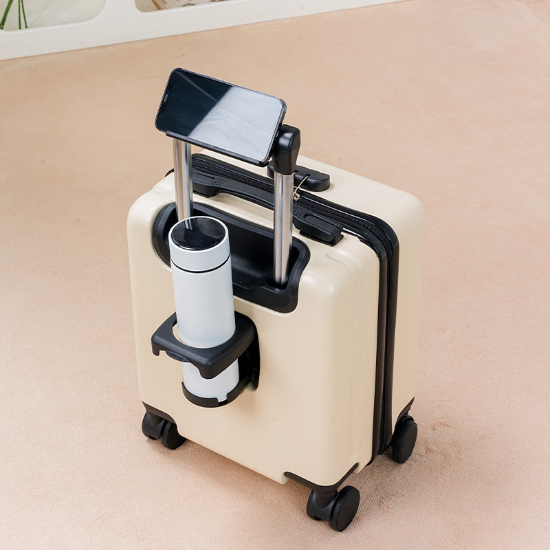 Board-Ready Mini Rolling Travel Suitcase