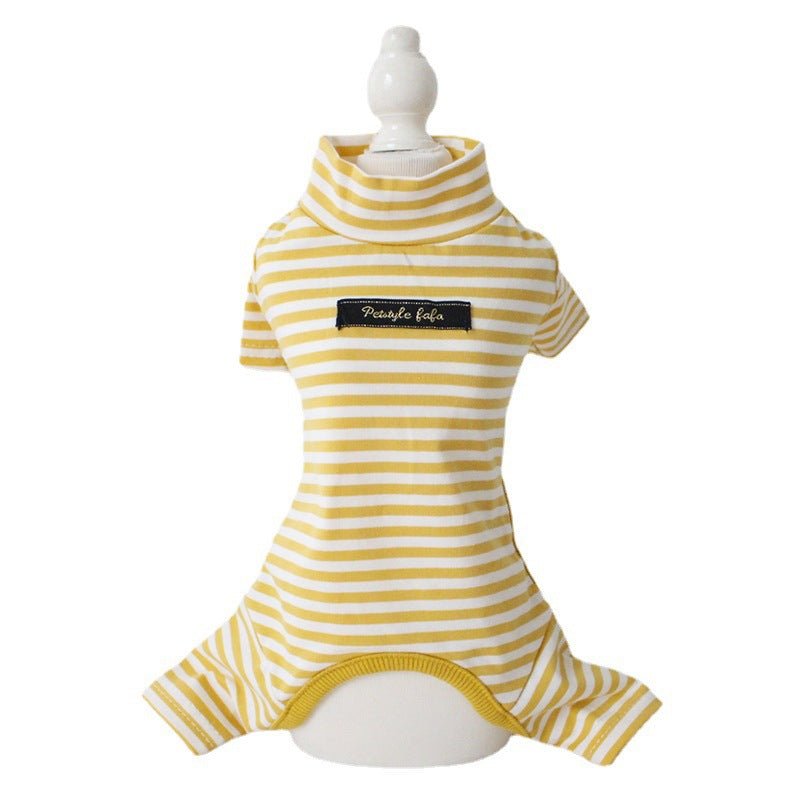 Cotton Eight-color Striped Pet Leggings