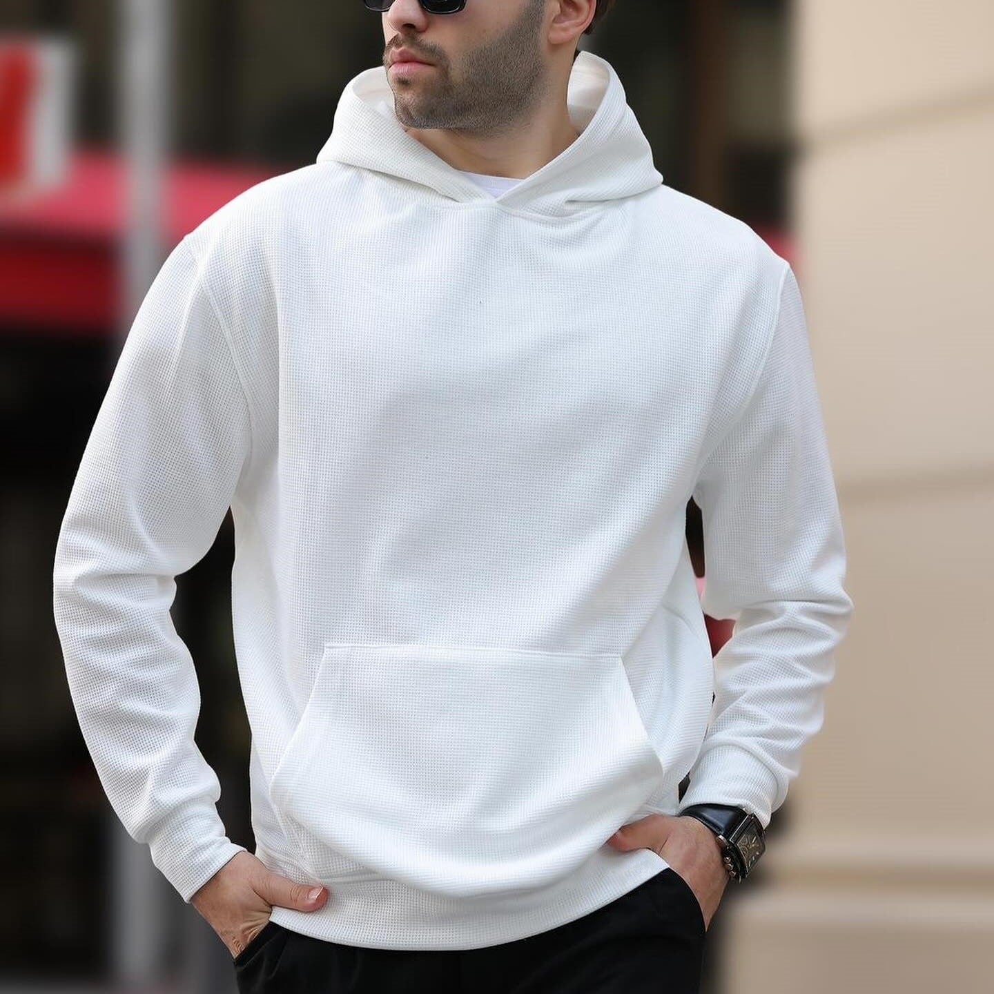 Mens Casual Long-sleeve Hoodie