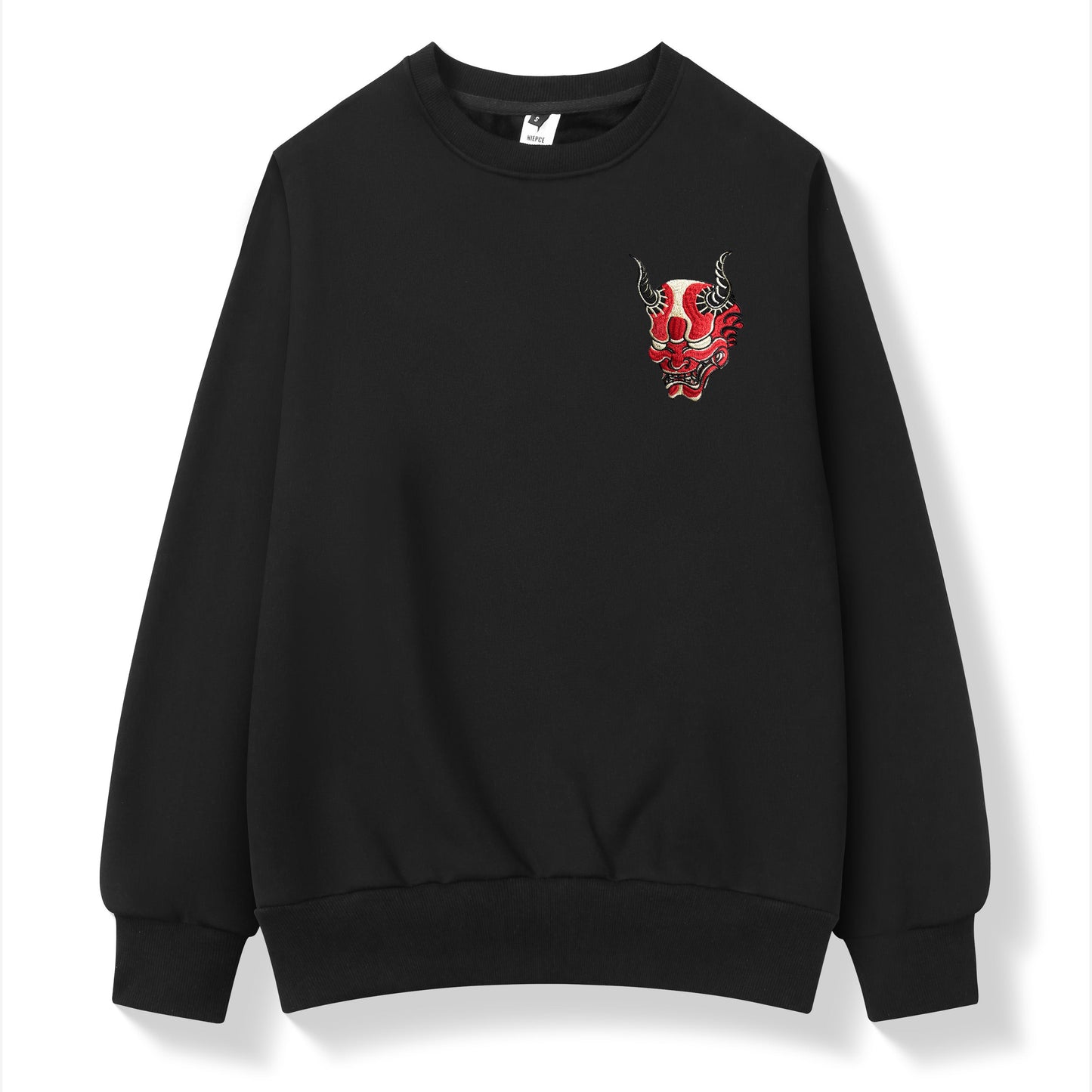 SW9060 Roter Dämon bestickter Pullover