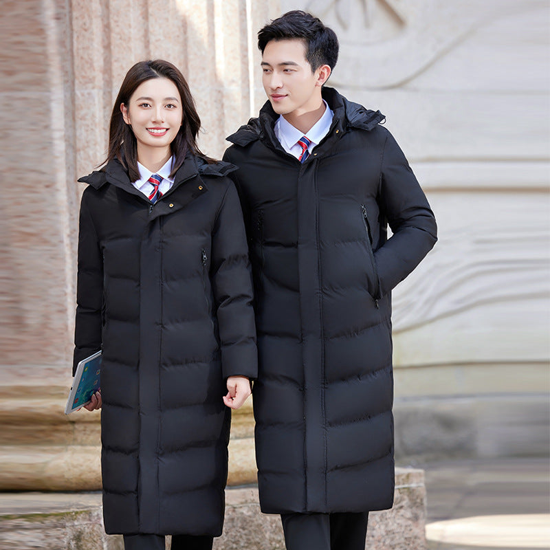 Mens Long Thick Winter Cotton Coat