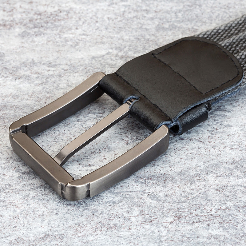 Men's Pin Buckle Polyester Canvas Belt