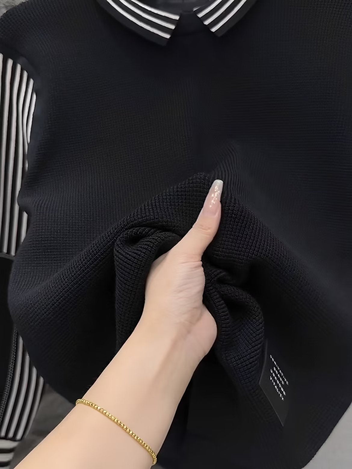 Mens Shirt-collar Knit Sweater For Spring And Autumn