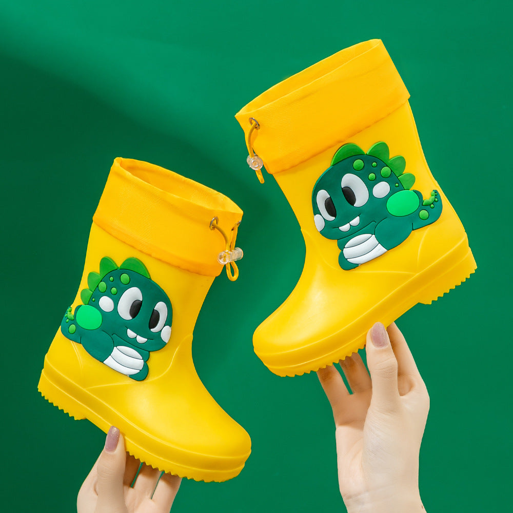 Children's Rain Boots Cartoon Waterproof Short Tube Rain Shoes