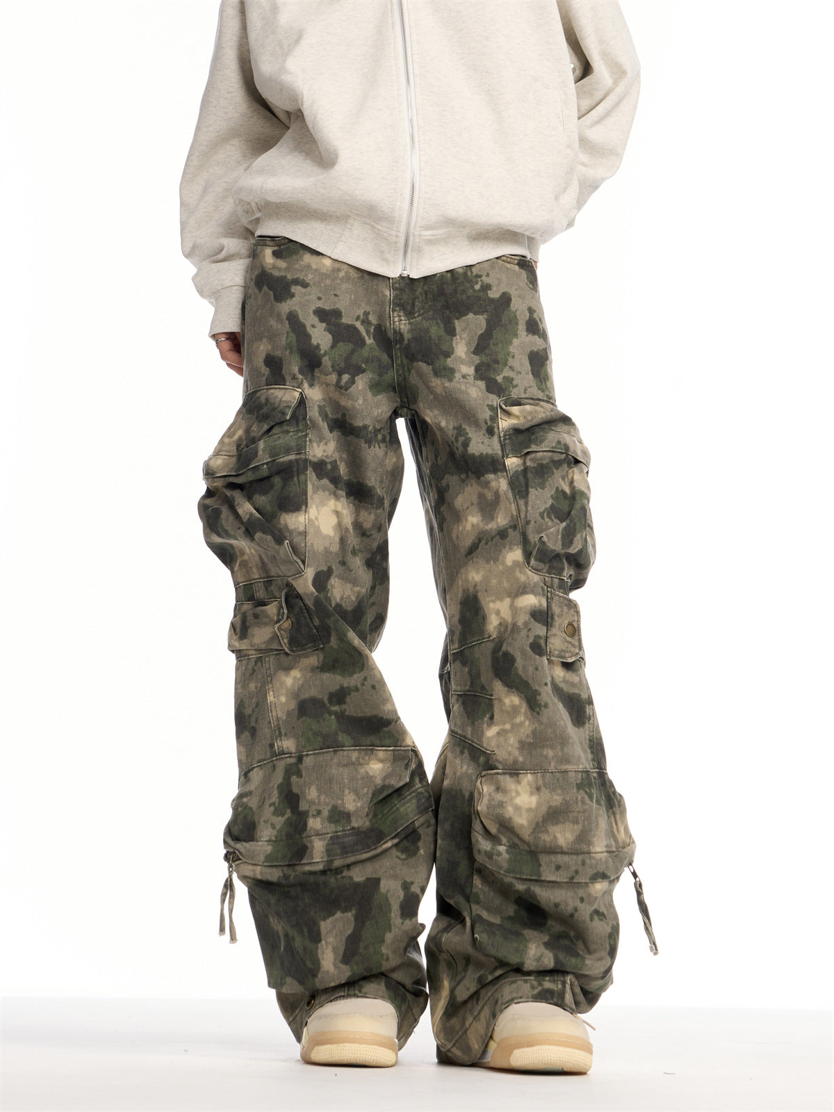 Heavy-duty Camouflage Loose-fit Trousers