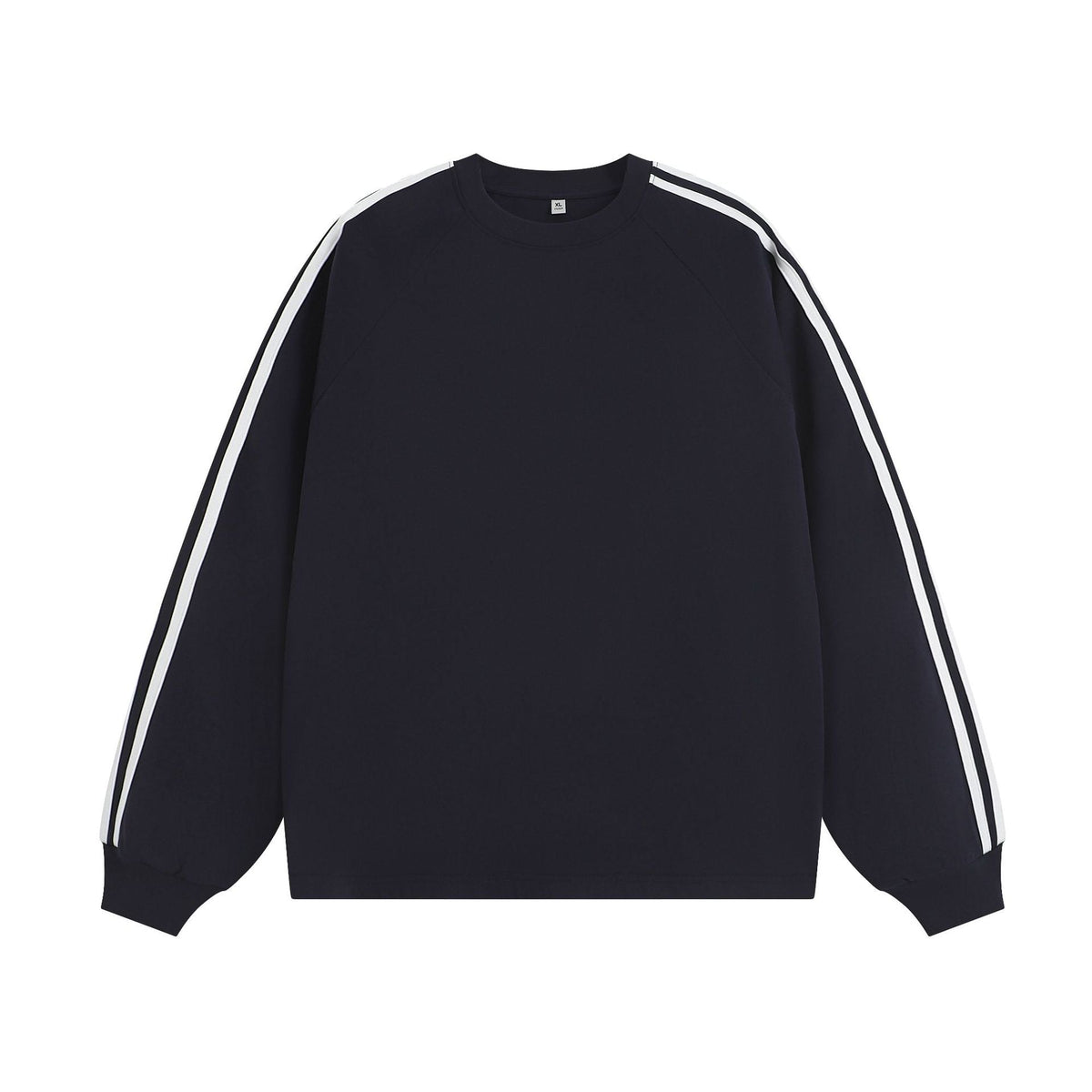 American-style Retro Three-bar Long-sleeved T-shirt For Men