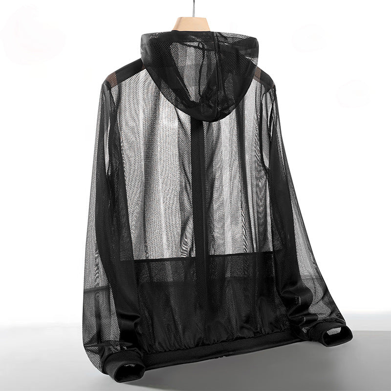 Mens Lightweight Breathable Outdoor Sun-Protective Jacket