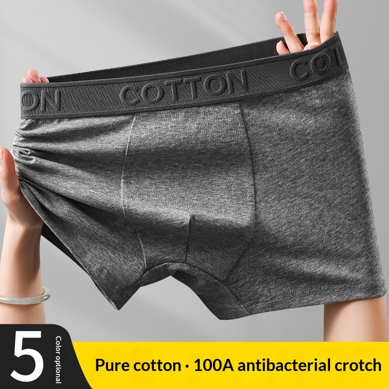High-End Antibacterial Cotton Boxer Briefs For Men