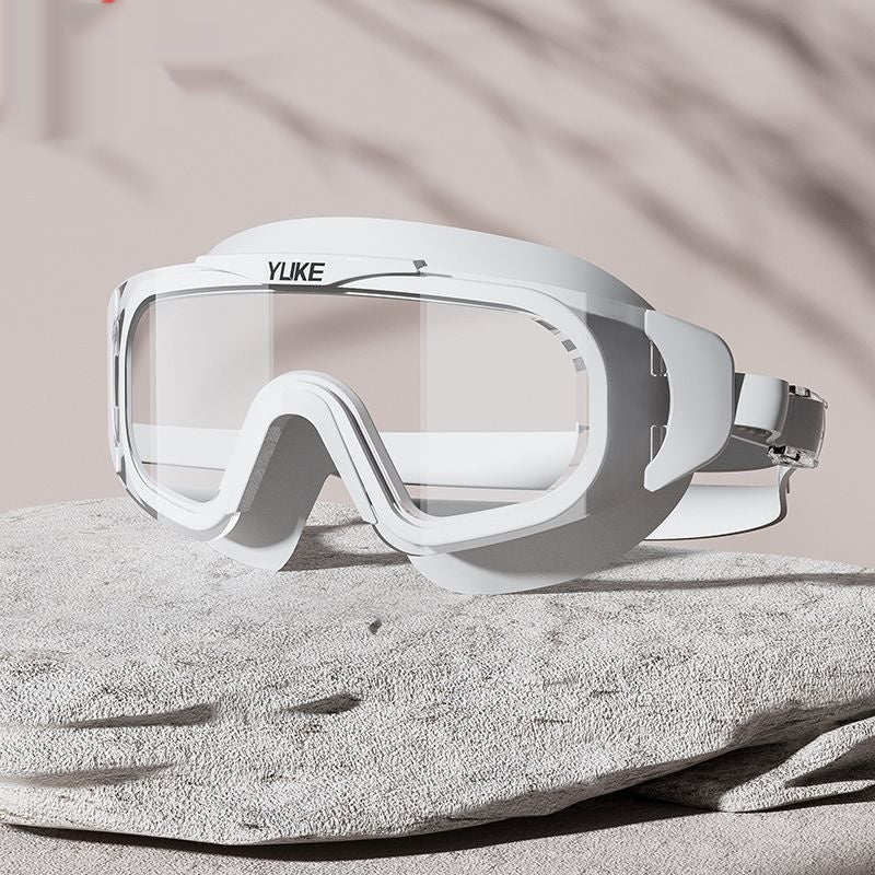 Electroplating HD Waterproof Non-fogging Swimming Glasses