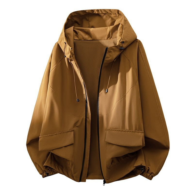 Spring And Autumn Unisex Jacket Mens Three Dimensional Line Design American Style
