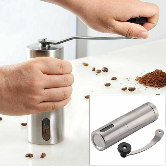 Portable Manual Coffee Grinder Stainless Steel Ceramic Burr