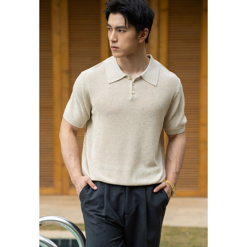 Mens Summer Casual Short-Sleeve T-Shirt