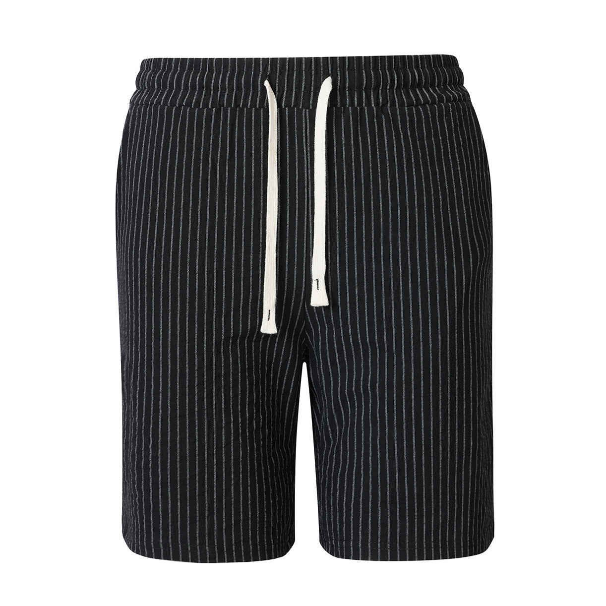 Mens Casual Sporty Striped Drawstring Shorts