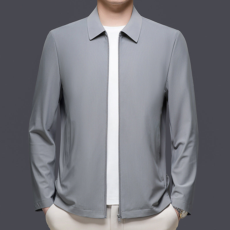 Mens Versatile Casual Lapel Jacket For Spring And Autumn