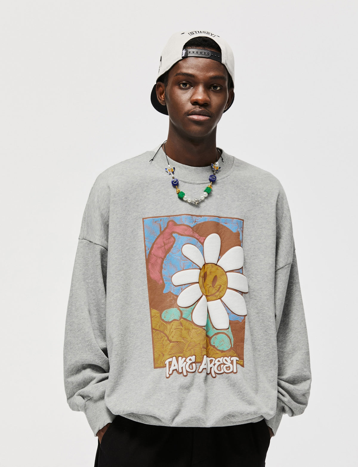 Farbige Illustration Gänseblümchen Crew