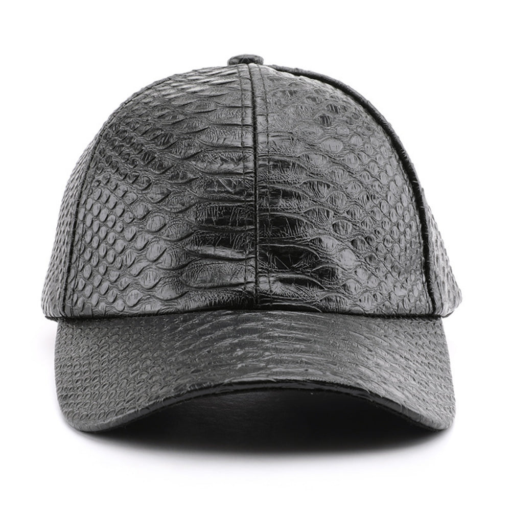 Monochromatic Light Board PU Leather Adjustable Trend Casual Baseball Cap Suitable For Outdoor Sports And Travel