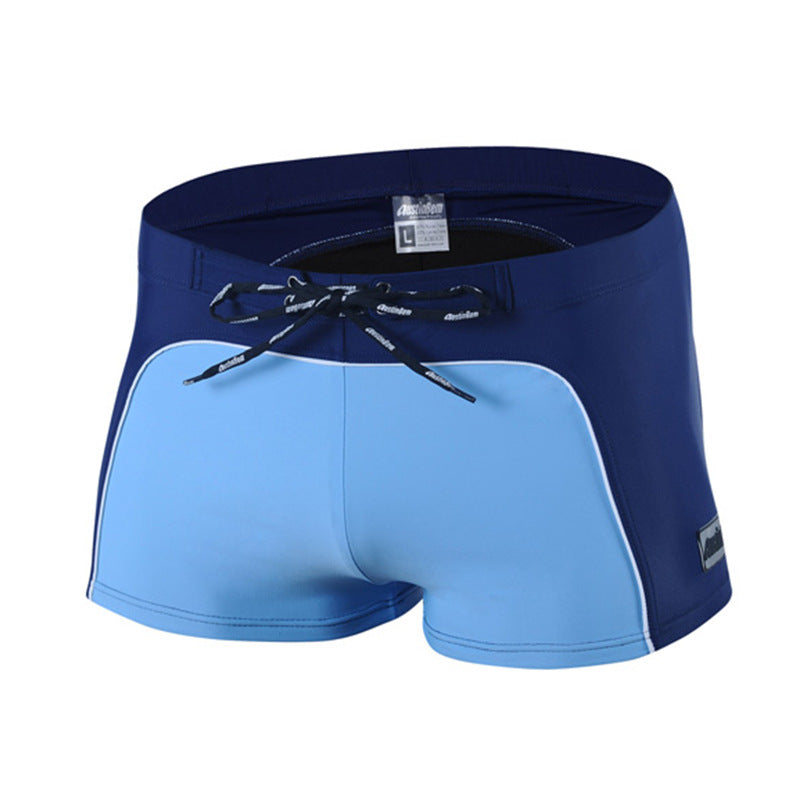 Mens Nylon Boxer Swim Trunks