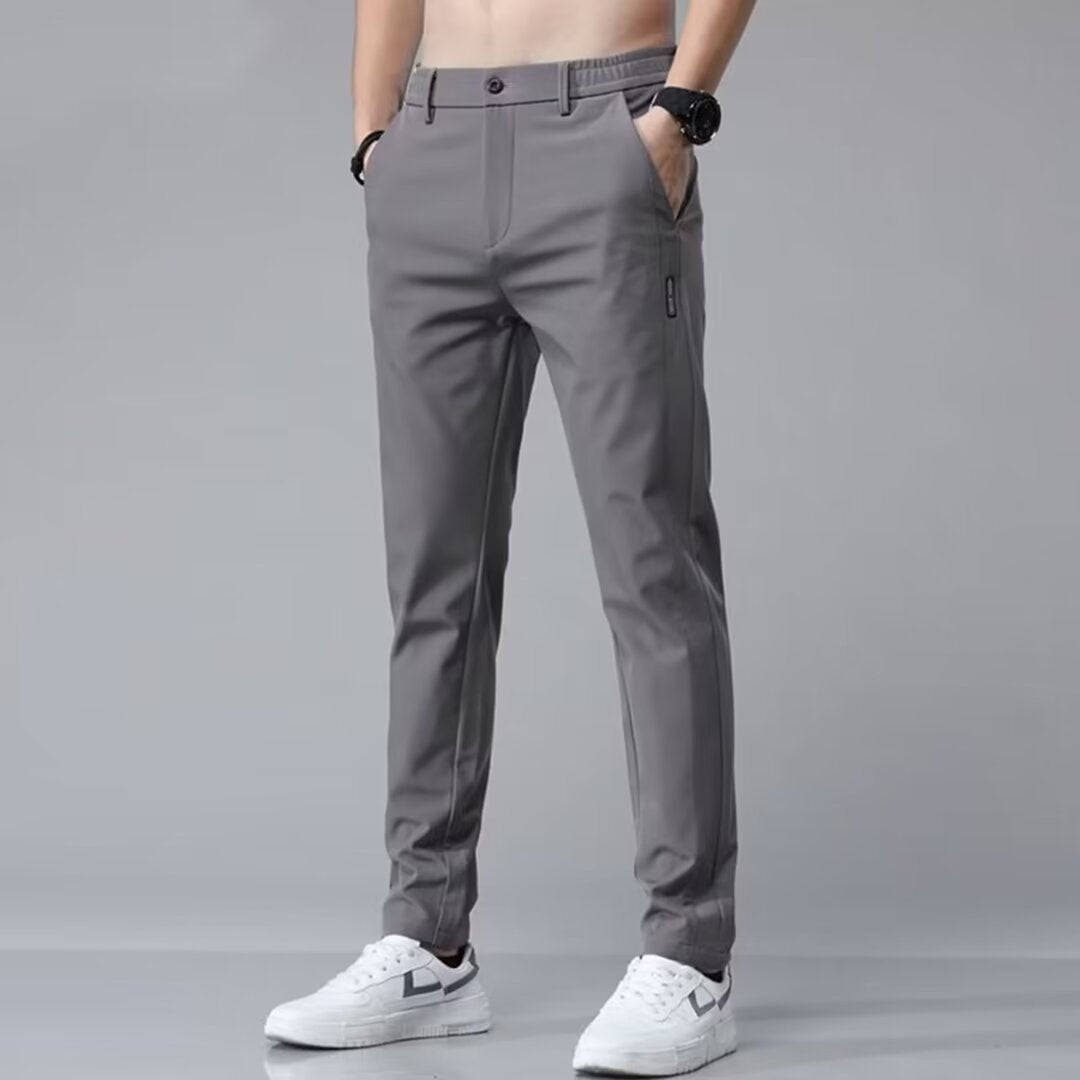 Straight-leg Mens Trousers Loose-fit And Casual