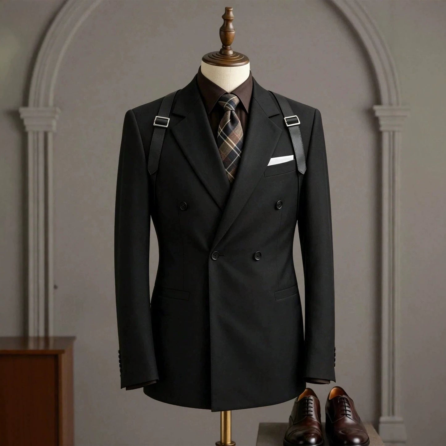 Mens Light-business Single-breasted Suit Jacket