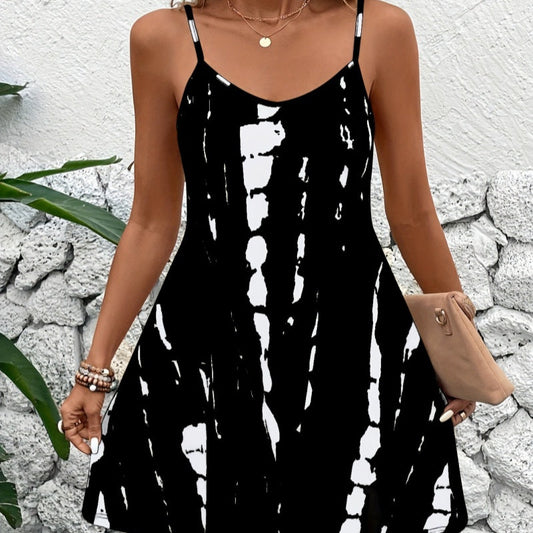 Women's Plus Size Summer Halter Dress – 6 Colors 4XL–5XL