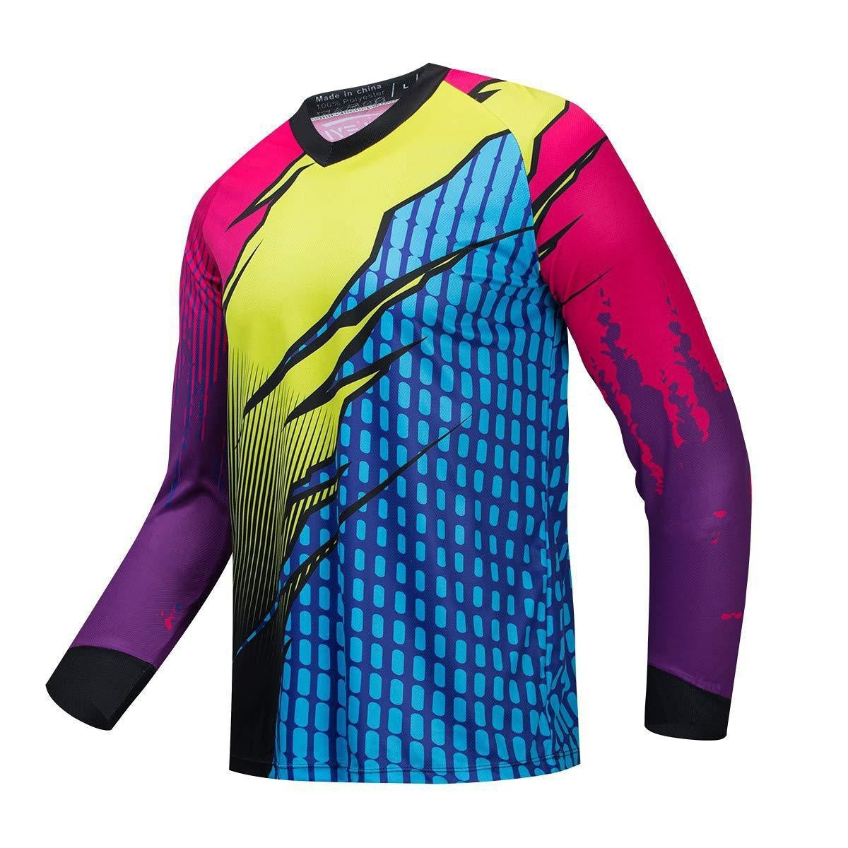 V-neck 3D Digital Print Long Sleeve