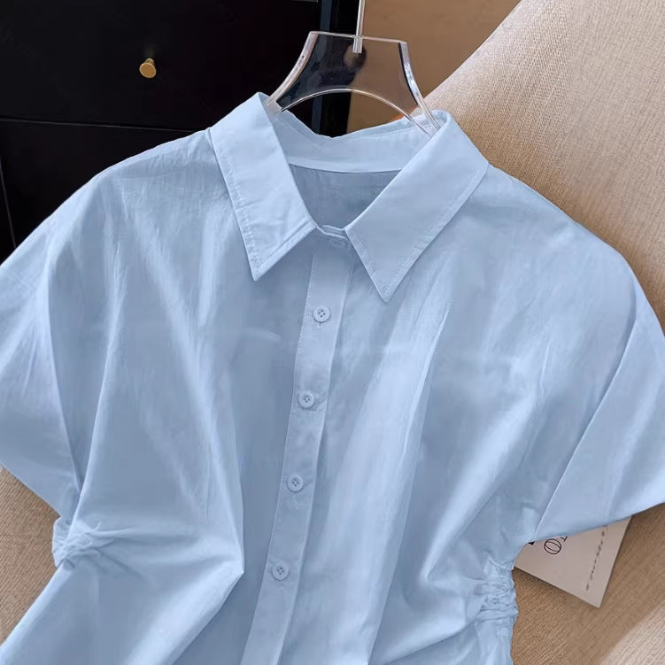 New Stylish Elegant Womens Waist-cinching Shirt For Everyday Commuting