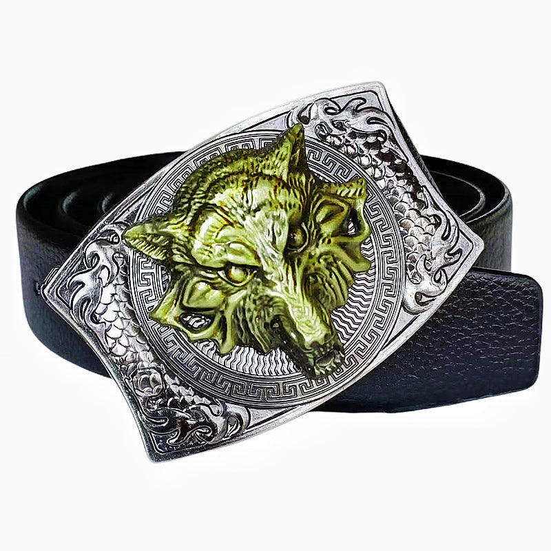 Smooth Buckle For Self-defense Trendy Punk-style Belt Buckle With A Distinctive Look