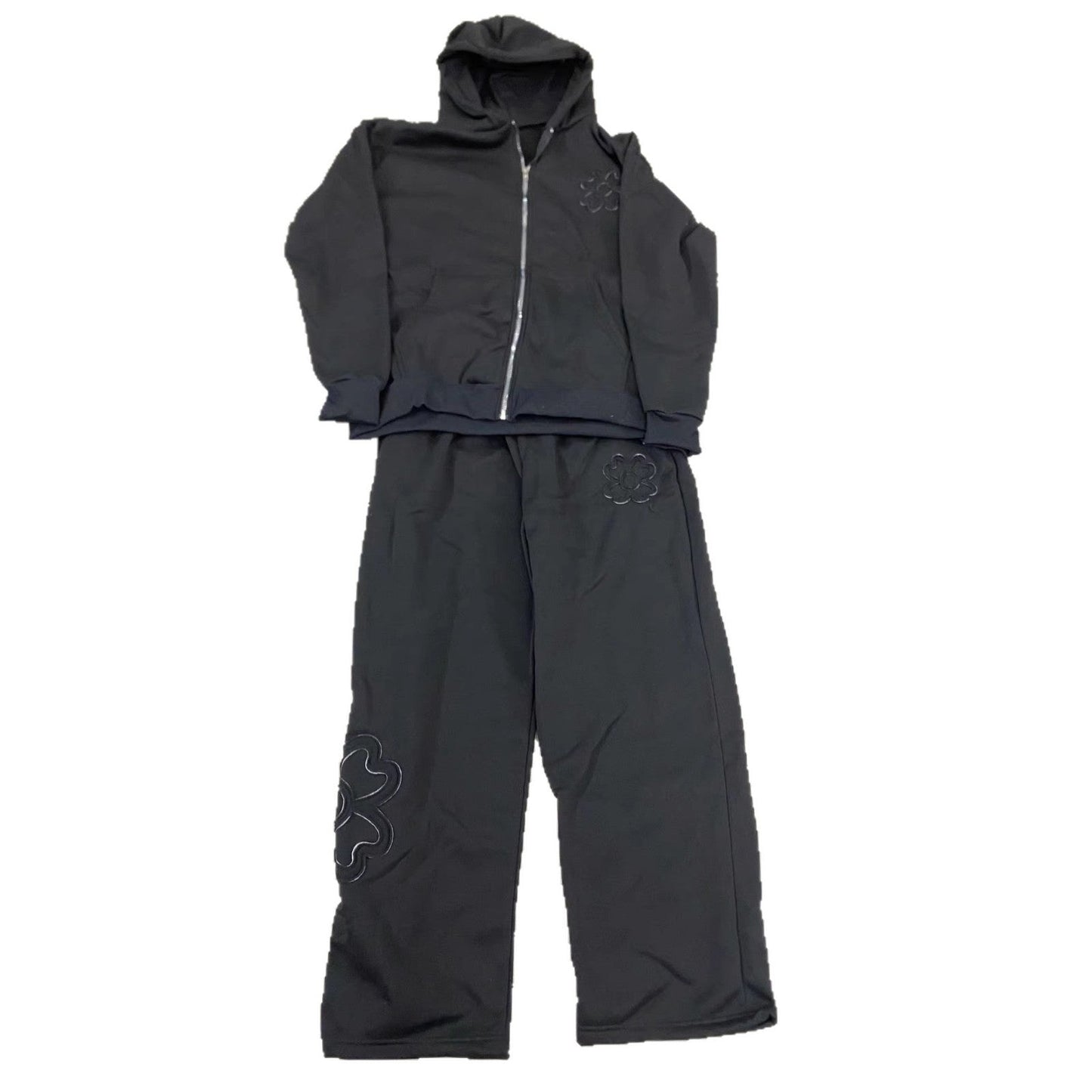 Loose-fit Tailored Hooded Zip-up Sweatshirt Jacket