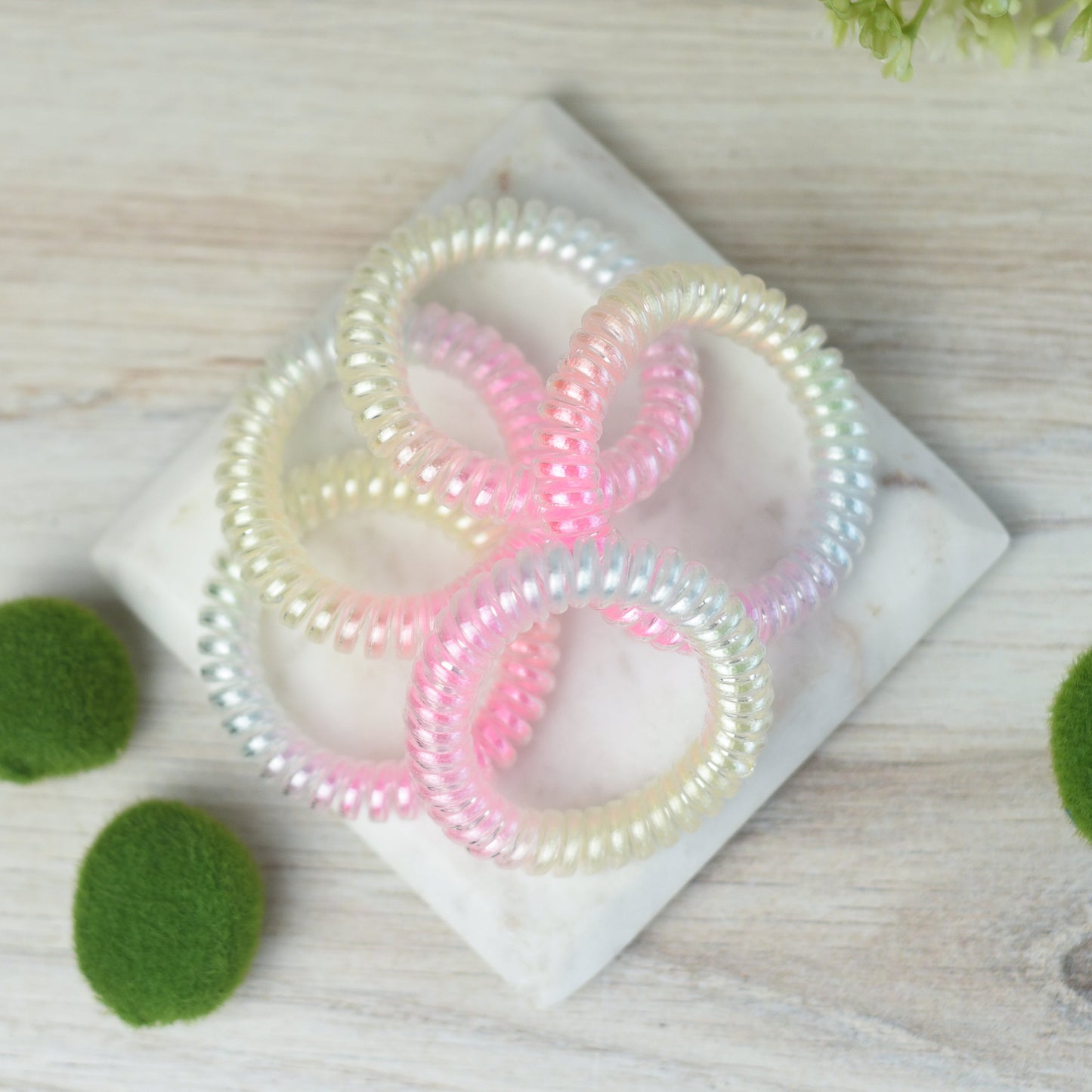 Large Lauren Lane Hair Coil Set in Rainbow Ombre