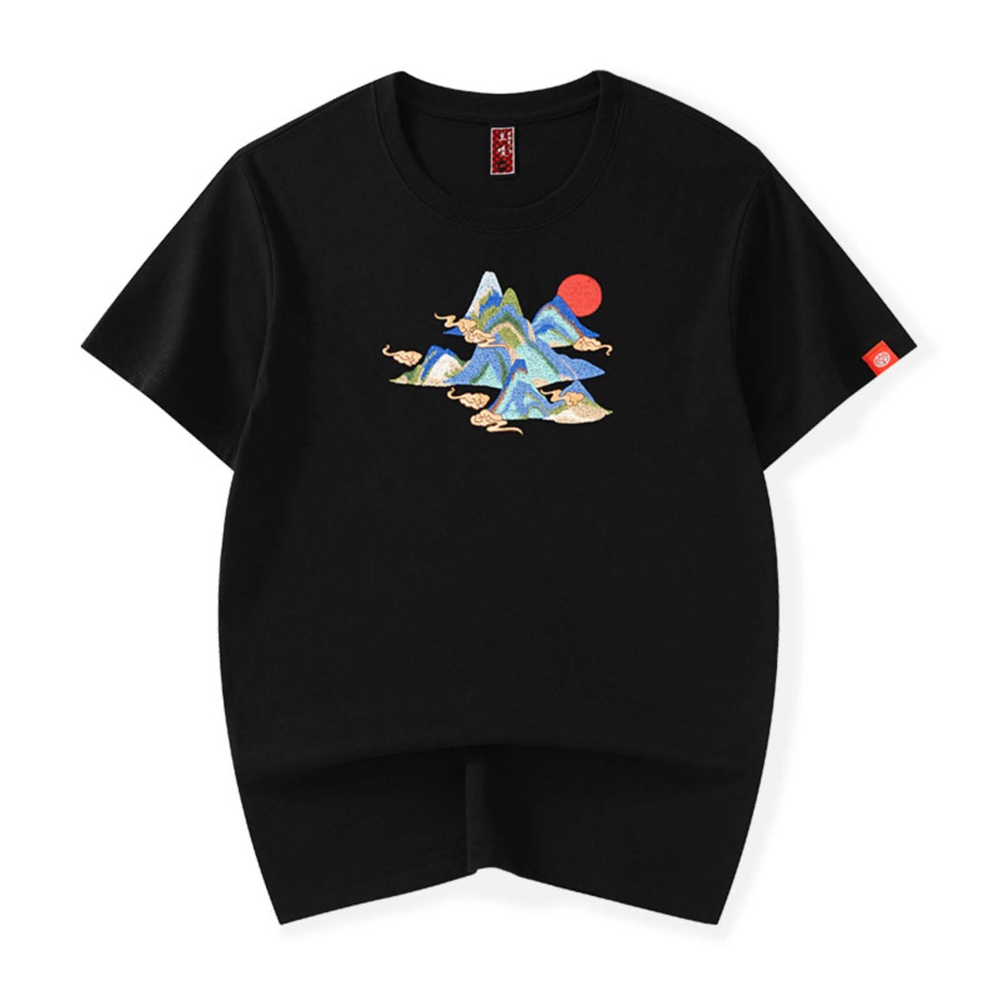 T-shirt brodé KH740 Montagnes