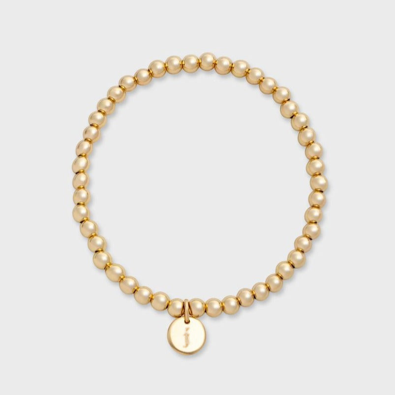 Old English Initial Juno Bracelet (4mm)