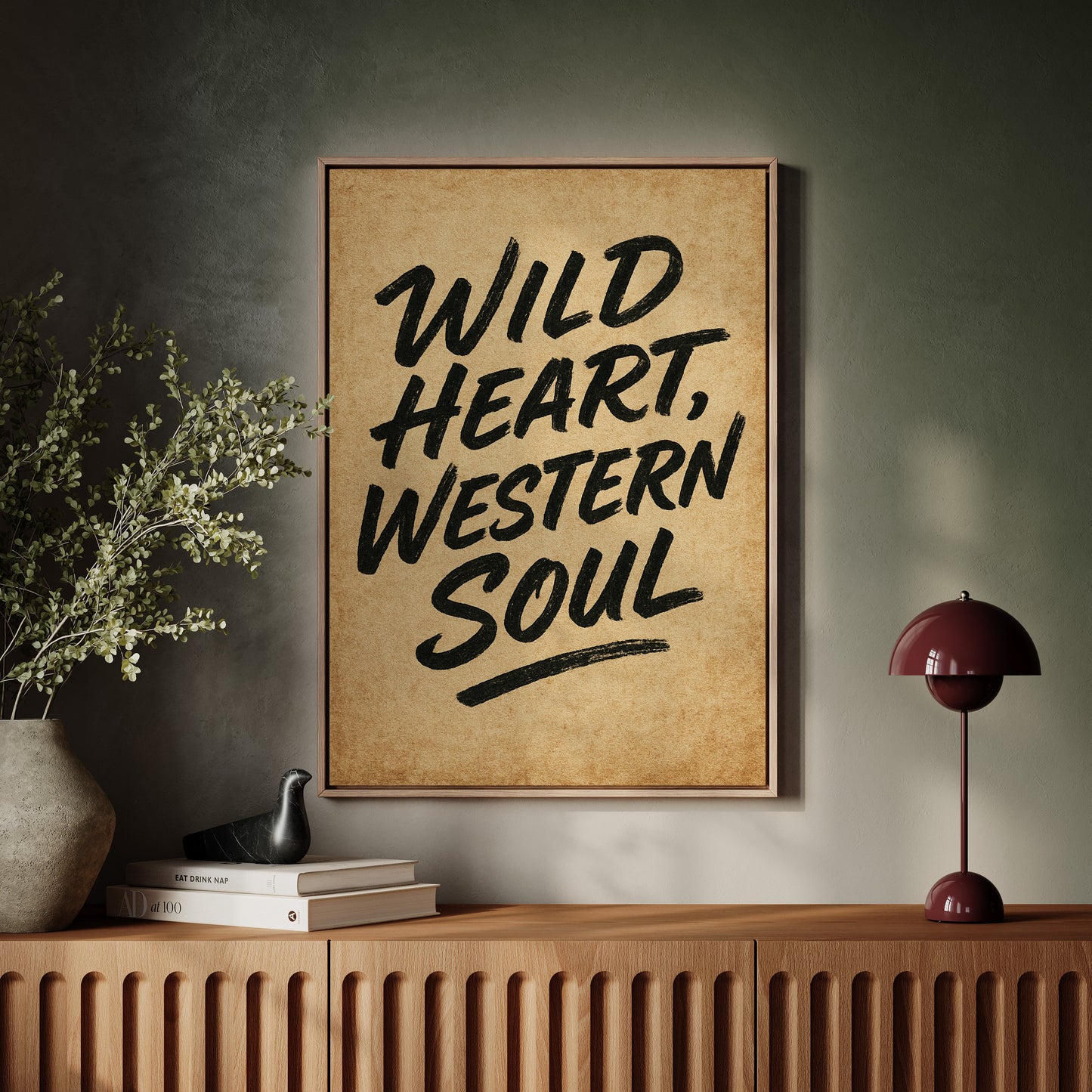 Druck "Wild Heart Western Soul"