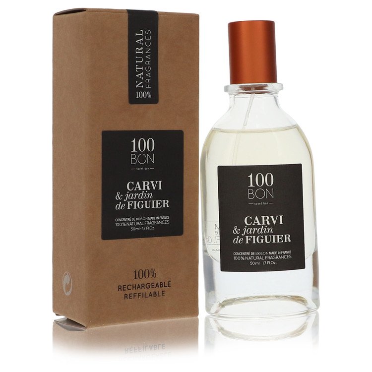 100 Bon Carvi & Jardin De Figuier par 100 Bon Concentrée De Parfum Vaporisateur (Rechargeable Unisexe) 1.7 oz pour Homme
