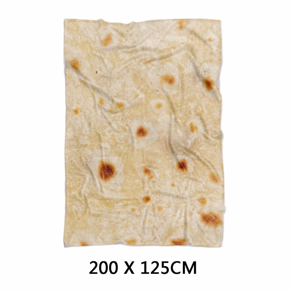 Flannel Burrito Blanket 280GSM Round Travel Throw