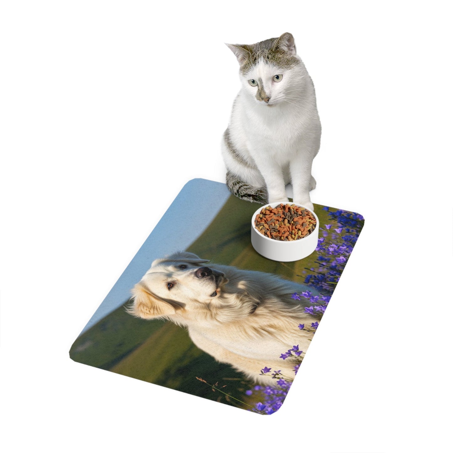 Tapis antidérapant pour animaux de compagnie – Tapis d'alimentation étanche pour chiens