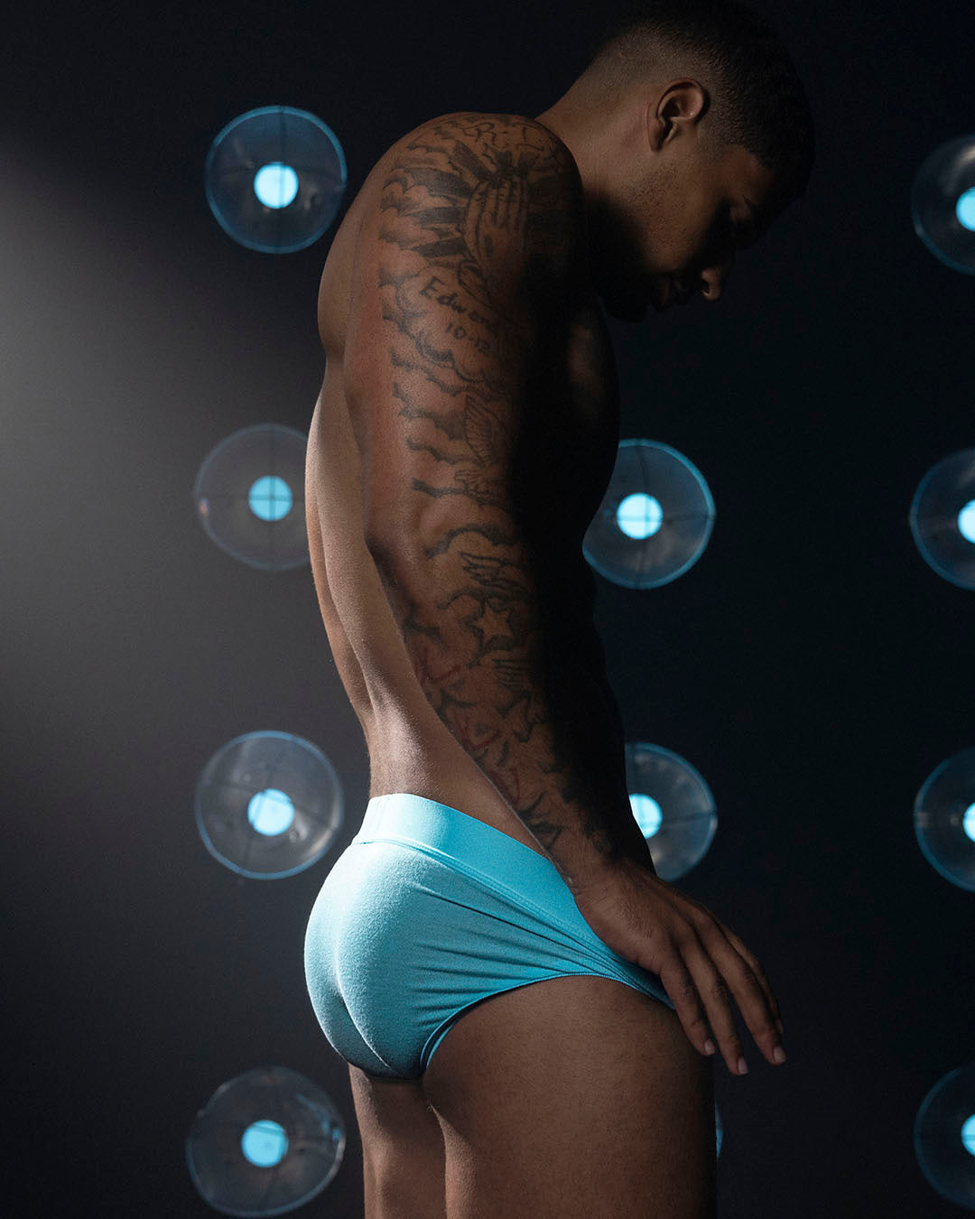 Super Bright Low Rise Brief Neon Blue