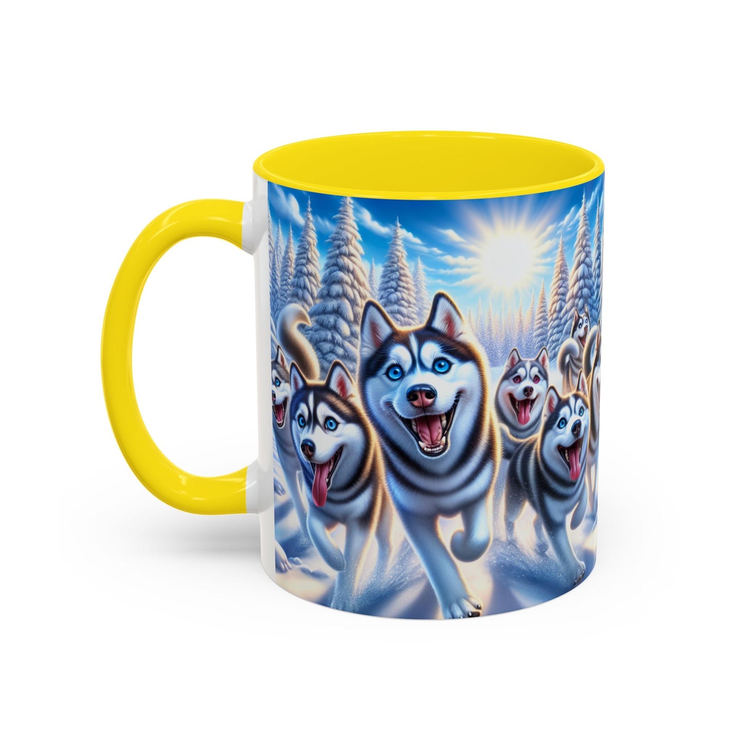 Keramiktasse mit Hunderassen-Motiv – 11 oz & 15 oz