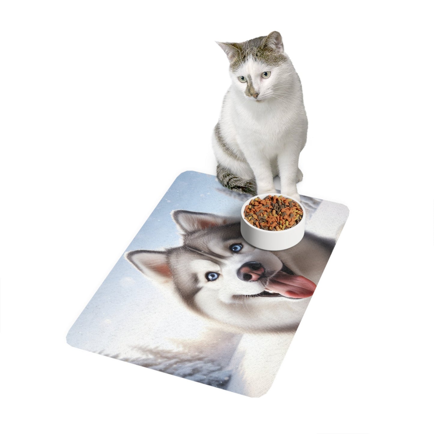 Tapis antidérapant pour animaux de compagnie – Tapis d'alimentation étanche pour chiens