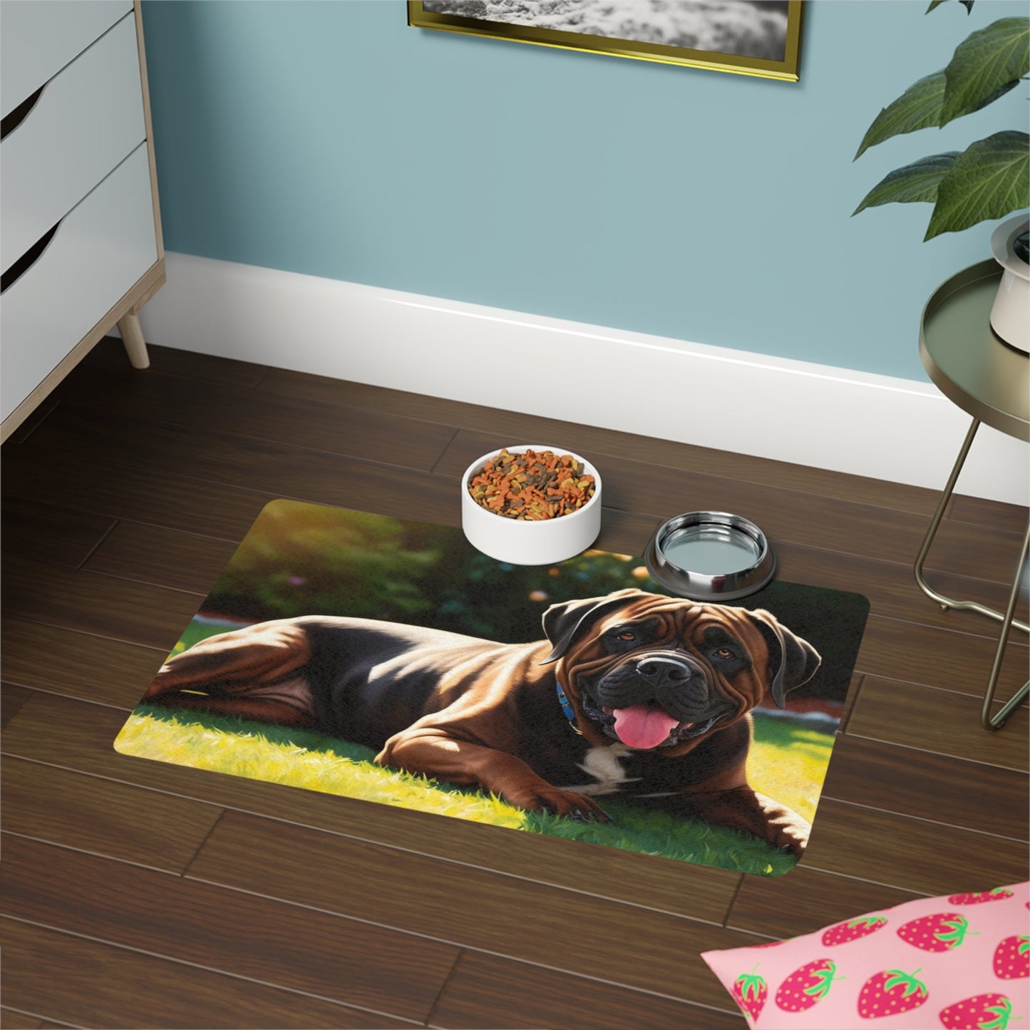 Tapis antidérapant pour animaux de compagnie – Tapis d'alimentation étanche pour chiens
