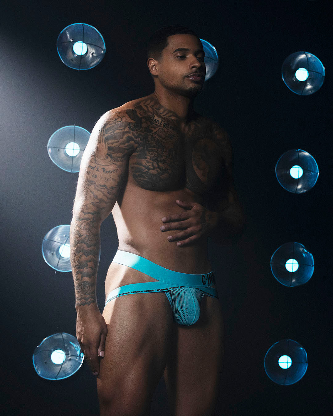 Super Bright Jock Neon Blue