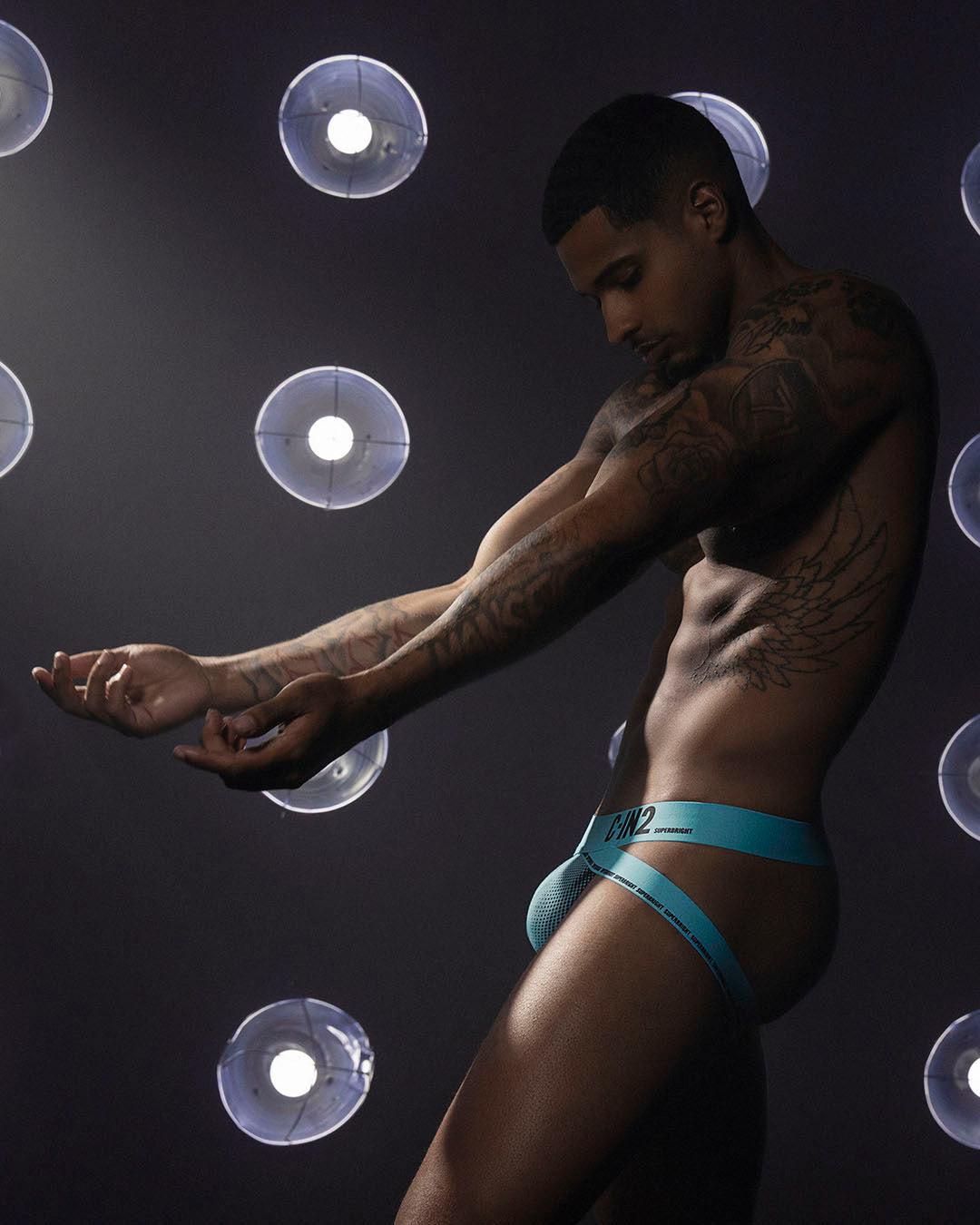 Super Bright Jock Neon Blue