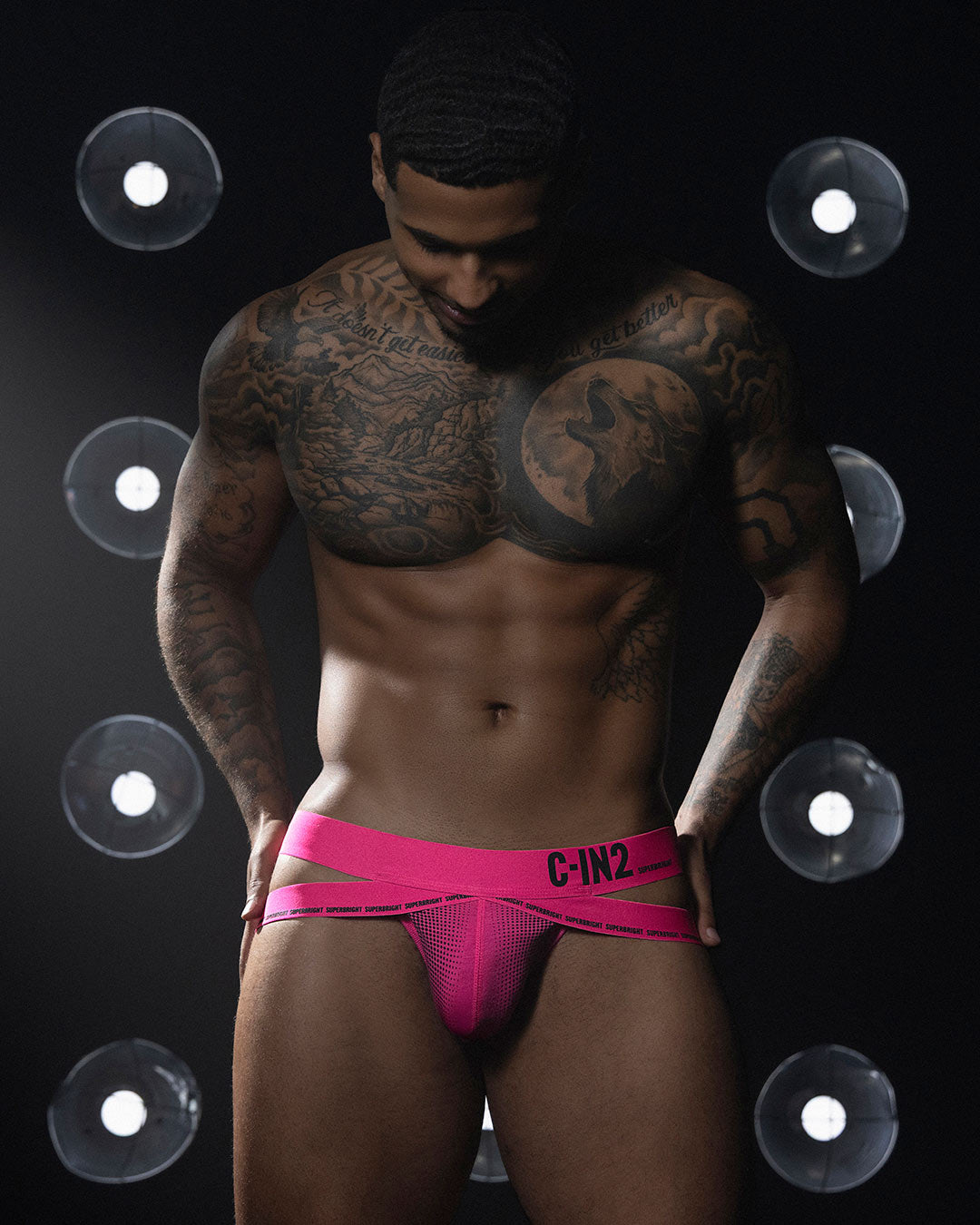 Super Bright Jock Neon Pink