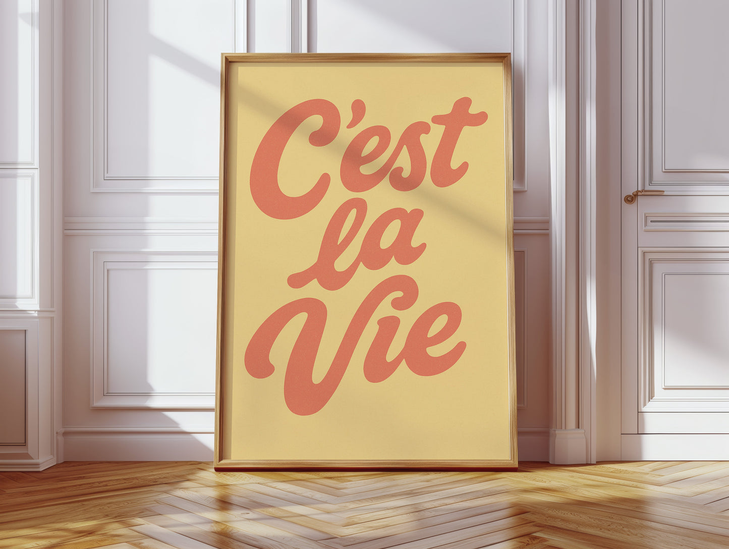 C’est La Vie Décor Mural Rétro